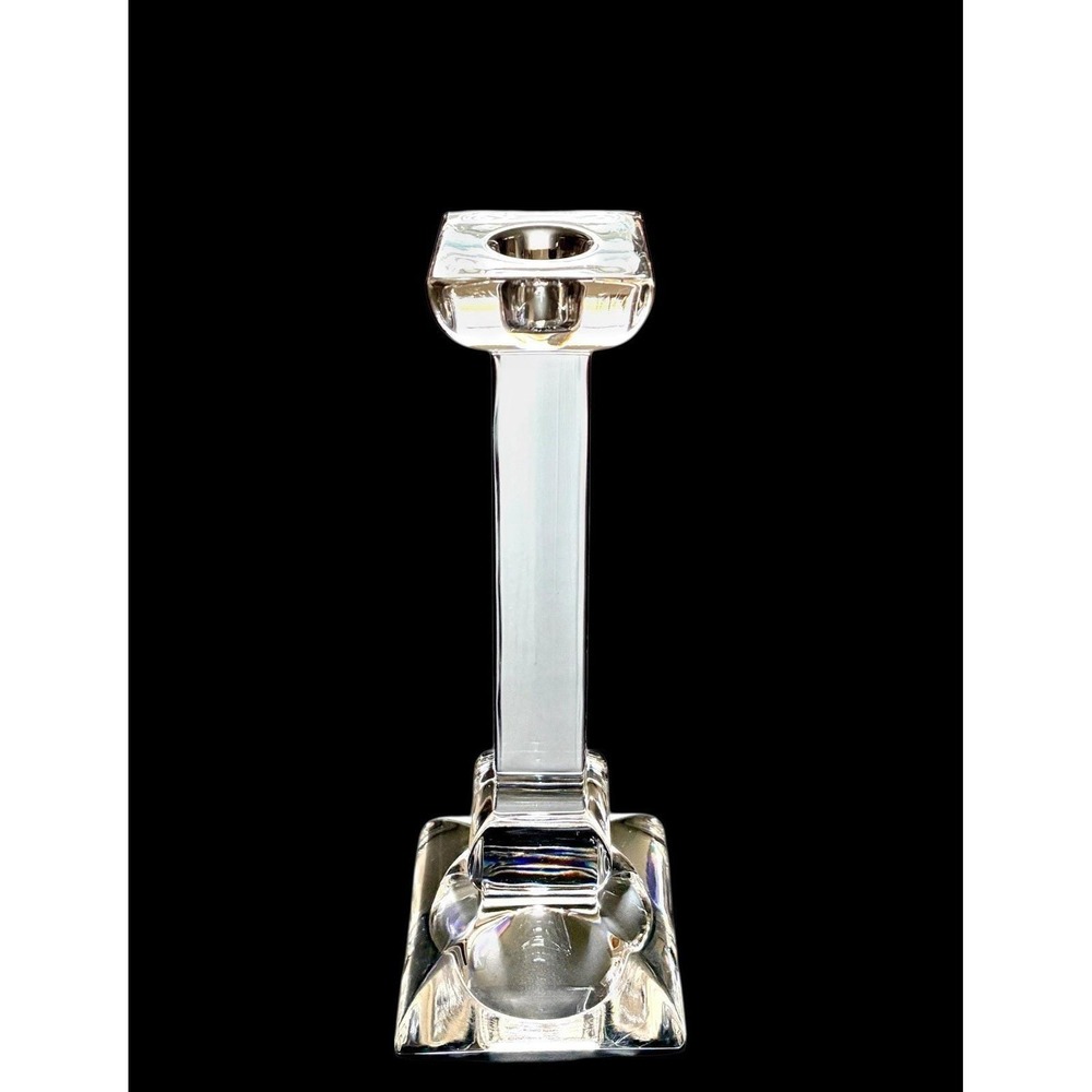 Villeroy & Boch‎ Lead Crystal Candle Stick Candle Holder Siena Pattern 8"